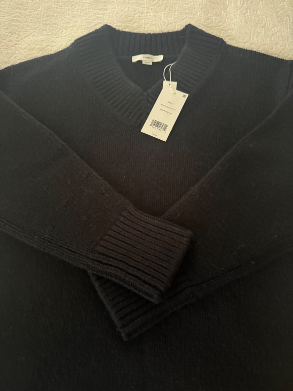 Vince Wool Cashmere Blend V Neck Sweater, Size XS, NEW with Tags - Picture 8 of 13